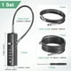thumbnail image 4 of Uxcell 1-Conjunto de Cerraduras de Puerta para Cercas Exteriores, Cerradura de Combinación de 4 Dígitos con Cable de Acero y 3 Cuerdas Reemplazables [Negro], 4 of 7