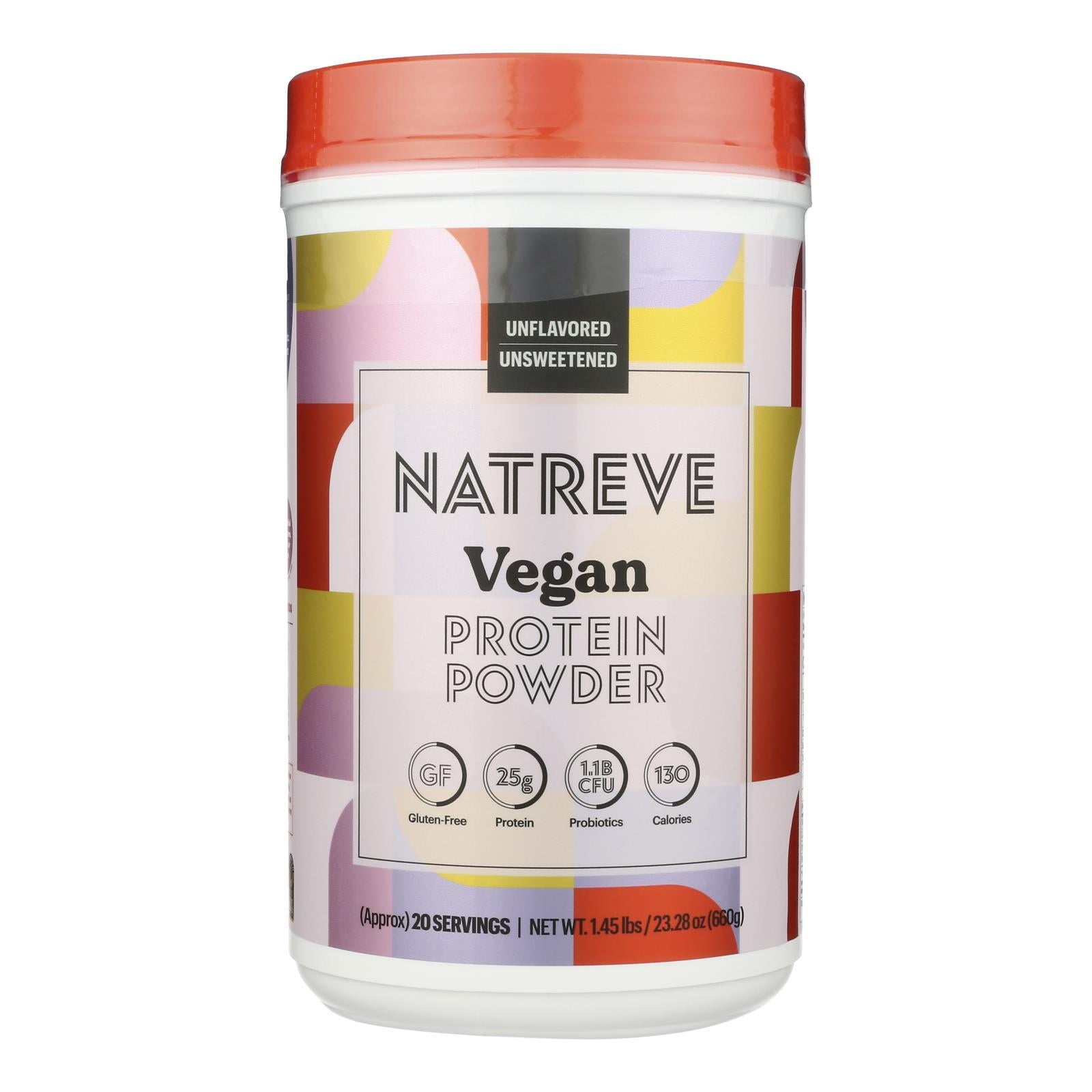 Natreve Protein Powder Unflav Vegan Case of 423.8 OZ
