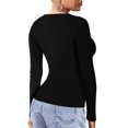 thumbnail image 4 of gakvbuo Summer Savings Square Neck Tops For Women Long Sleeve Shirts Tops Dressy Casual T Shirts Blouse Basic Tops Tees Going Out Tops For Women, 4 of 8