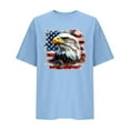 thumbnail image 5 of successthop 4th of July T Shirt for Women Bird Plus Size Anniversary Shirts Festival Top Crewneck Short Sleeve Clothes, 5 of 8