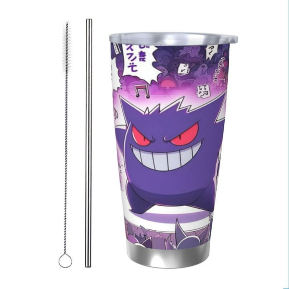 Gengar Insulated Tumbler Stainless Steel Coffee Mug Vacuum Double Wall Thermal Travel Cup 20 oz