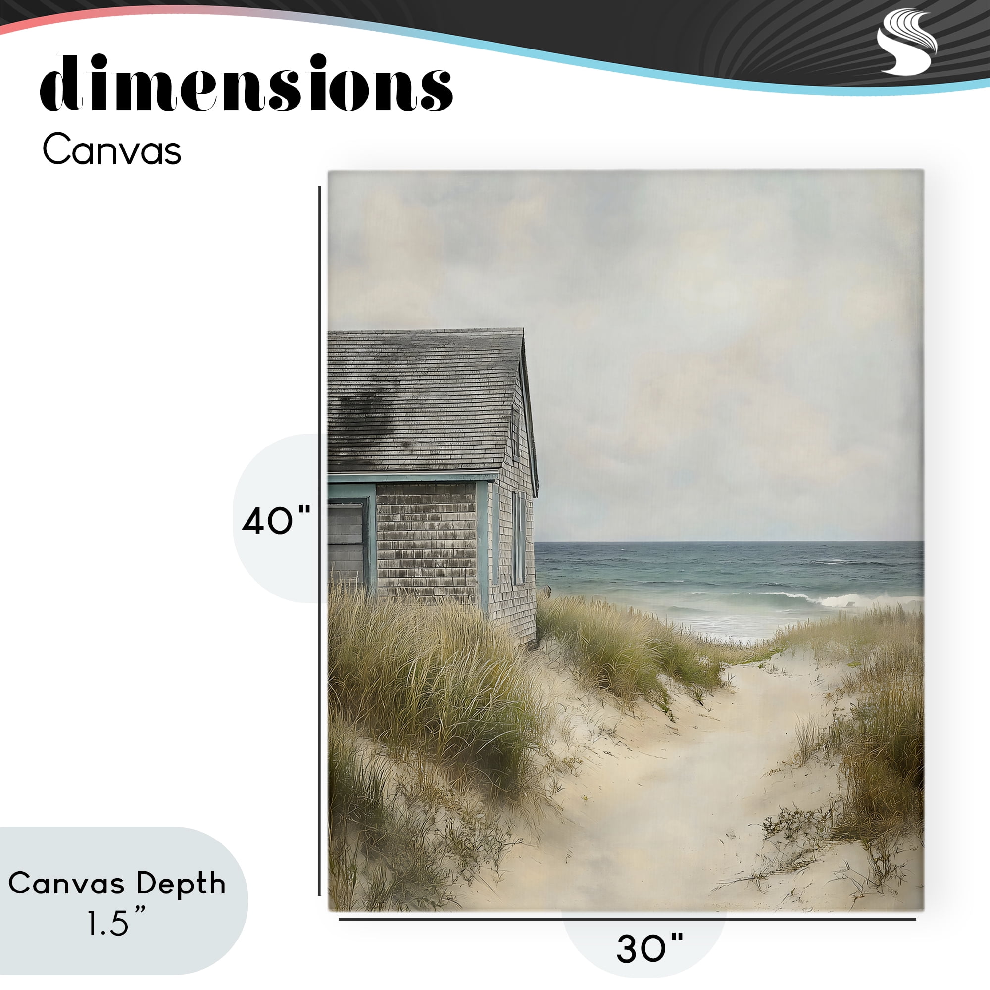 Stupell Industries Oceanfront Cottage on Dune Path Canvas Wall Art, design by Creative Studio