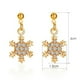 thumbnail image 3 of Fiudx Ofertas Relámpago Pendientes Cortos De Copo De Nieve Hermosos Y Exquisitos Con Temperamento Versátil Para Mujer, 3 of 6