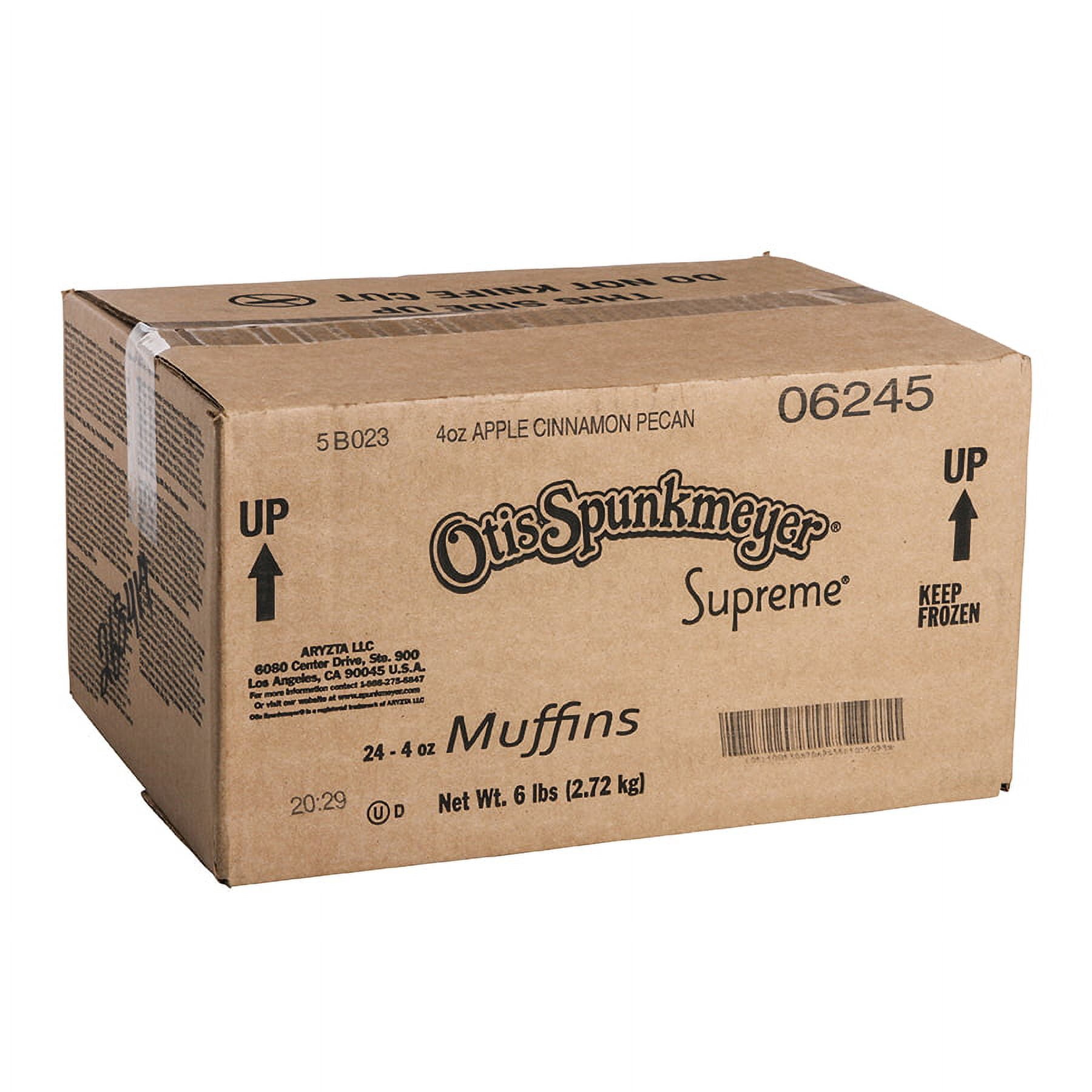 Otis Spunkmeyer Apple Cinnamon Pecan Supreme Muffin, 4 Ounce - 24 per case.