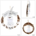 thumbnail image 4 of Corona de Navidad, corona de Papá Noel, coronas artificiales de Navidad, corona de muñeco de nieve, corona de círculo de vid, decoración navideña para el hogar, puerta, ventana, pared, decoración de Navidad Sailing Electrónica, 4 of 5