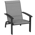 thumbnail image 1 of Outsunny Adirondack Chair Aluminum Muskoka Chair with Mesh Seat, 1 of 10
