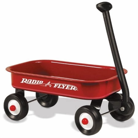 Radio Flyer, Little Red Toy Wagon (12.7" Long x 6.1" Tall), Miniature Wagon, Red