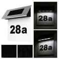 thumbnail image 2 of Naiovety Placa solar con número de casa con luz LED para puerta de entrada Placas de números de casa de 55 cm con luces solares Decoración del hogar, 2 of 3
