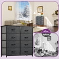 thumbnail image 6 of Dextrus 8 Drawers Bins Organizer Tower Dresser, Black Gray, 6 of 8