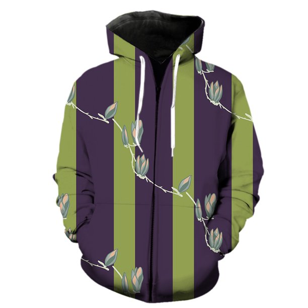Sudadera con capucha y cremallera para hombre, diseño de flores de magnolia, con capucha, de moda, primavera, manga larga, gran tamaño, con estampado 3D, genial, gran oferta unisex de 2024.