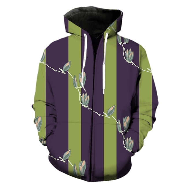 Sudadera con capucha y cremallera para hombre, diseño de flores de magnolia, con capucha, de moda, primavera, manga larga, gran tamaño, con estampado 3D, genial, gran oferta unisex de 2024.