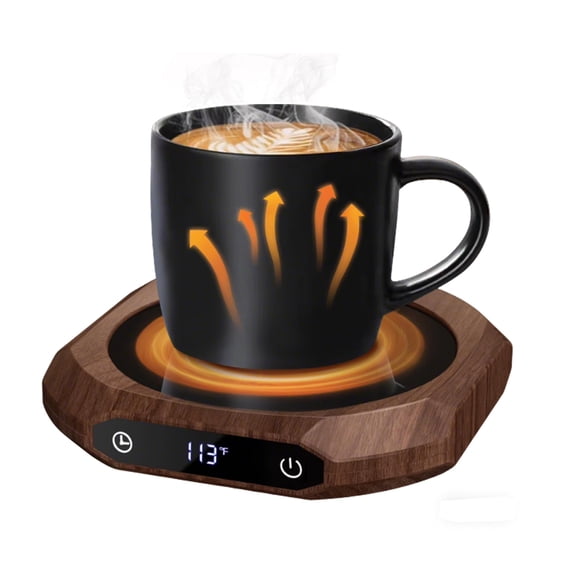 MQUPIN Coffee Mug Warmer, Mug Warmer for Desk with 3 Temperature Settings(113°F/131°F/167°F), Electric Beverage Warmer with 12H Timer and 4H Auto-Shut Off , Tea Warmer for Office Desk