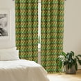 thumbnail image 2 of Ambesonne Kente Pattern Curtains, Tribal Colorful, Pair of 28"x95", Multicolor, 2 of 5