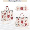 thumbnail image 6 of FORMRS Womens Corduroy Tote Bag Crossbody Shoulder Handbag with Pocket, Red Christmas Gift Pattern, 6 of 7