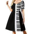 thumbnail image 2 of 2024 Piano Keyboard Dress cocktail dresses evening dresses women, 2 of 7