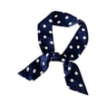 thumbnail image 3 of Women's 1950s Vintage Retro Polka Dots Square Scarf Head Neck Scarves Kerchief Neckerchief 2026 New Navy One Size, 3 of 4