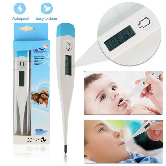 EROCK  2-Pack Digital LCD Oral Thermometer for Adults Kids Babies Fever Testing Oral Armpit or Rectal Temperature Reading