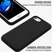 Apple iPhone 8, iPhone 7, iPhone 6 /6S Phone Case Slim Hybrid Shockproof Impact Rubber Dual Layer Rugged Protective Hard PC Bumper & Soft TPU Back Cover BLACK Case for Apple iPhone 8, 7, 6S, 6