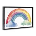 thumbnail image 2 of Stupell Industries Eclectic Colorful Rainbow with White Stars Black Floating Frame Canvas Art, 25 x 17, by Creative Studio, 2 of 7