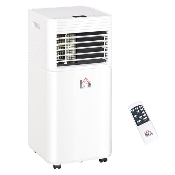 8000 BTU Portable Air Conditioner, 3-in-1 Cooling, Dehumidifier, Fan with Remote Control & Timer - for Rooms up to 344 sq ft, White