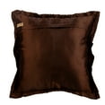 thumbnail image 2 of The HomeCentric Pillow Cases, Decorative Pillow Covers Pack of 2, 12x12 inch (30x30 cm) Brown, Satin Throw Pillow Covers, Handmade Pillow Covers, Solid Color Throw Pillow Covers, - Dreamy Brown, 2 of 5