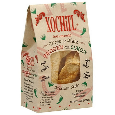 ***Discontinue***Xochitl Picositos Mexican Style Corn Chips With Lemon, 1.5 oz (Pack of 12)