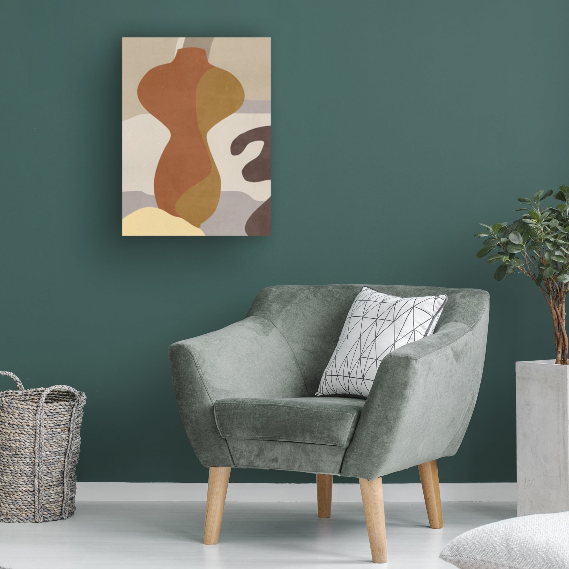 Trademark Fine Art Melissa Wang  Cubist Vase IV Canvas Wall Art