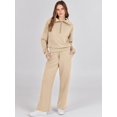 thumbnail image 3 of ORUYROP Women 2 Piece Outfits Sweatsuit Set 2023 Fall Oversized Half Zip Sweatshirt Wide Leg Sweatpant Lounge Set Tracksuit, 3 of 7