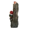 thumbnail image 5 of CoSoTower 8.3X4.7X13.8" Decorative Woodland Gnome Water Fountain with LED Light, Brown, 5 of 9