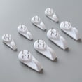 thumbnail image 4 of AMERTEER 10Pcs Mini Powerful Tracelss Wall Mounted Hanging Nail Hooks Removable Hanger, 4 of 12