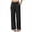 FV75_Black, variant on Wide Leg Pants for Women Elastic Waisted Button Up Palazzo Pants Casual Solid Color Trousers with Pockets Army Green 2XL
