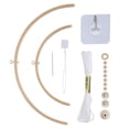 thumbnail image 4 of Baby Mobile DIY Kit, Nursery Wooden Frame Mobile Hanger Bed Bell Frame for Crafts Mobile Kit Wind Chime Bell Room Home Decor Gift, 4 of 5