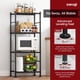 thumbnail image 5 of Organizador de estantes Storage Shelves Sakugi de 4 niveles, metal negro, 5 of 6