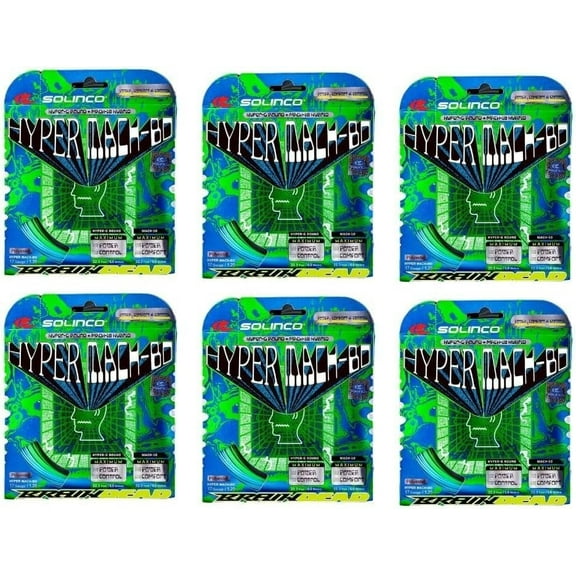 Solinco x Brain Dead Hybrid Hyper-G Round 17G - Mach 10 17G Tennis String-6 Individual Sets