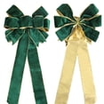 thumbnail image 4 of Christmas Decoration Supplies Flannelette Color Retro Ribbon Bowknot Pendant, 4 of 5
