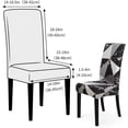 thumbnail image 5 of Chair Covers for Dining Chairs Set of 4,Marble Stretch Dining Room Chair Cover Kitchen Parsons Chair Slipcovers (Pack of 4, Marble), 5 of 6