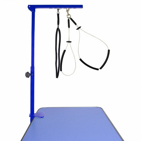 UPC: 0661708308166 | Downtown Pet Supply Dog Grooming Table Arm  No Sit Grooming Loop  Blue  1 Haunch