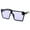 Purple, variant on grinderPUNCH Unisex Modern Oversize Yellow Color Tone Square Adult Sunglasses