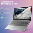 thumbnail image 3 of Lenovo IdeaPad 1 15.6" FHD Student Laptop Intel Dual Core Processor 16GB DDR4 RAM 256GB PCIe SSD Windows 11 Pro WiFi 6 Bluetooth Type-C Cloud Grey, 3 of 9