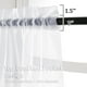 thumbnail image 3 of Cortinas transparentes OVZME blancas de 96 cm de longitud para dormitorio con 2 paneles, 3 of 8