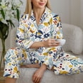 thumbnail image 6 of Sikiie Flowers Butterfly Women's Long-Sleeve Shirt and Full-Length Bottom Pajama Set (s-xxl)-XX-Large, 6 of 7
