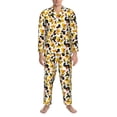 thumbnail image 3 of Fotbe Duck In Black Suit1 Pattern Long Sleeve Pajama Set for Men,Sleepwear Set,2-piece Loungewear Set,Soft PJs Comfy Nightwear with Pockets-Medium, 3 of 7