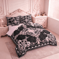 thumbnail image 2 of Erosebridal Pink Baroque Floral 7-Piece Bedding Comforter Set,Vintage Gothic Damask King Bedding Sets For Men Women,Reversible pink, 2 of 7