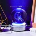 thumbnail image 6 of 3D Crystal Ball Moon & Fairy Statue Decor Gifts for Women Girls with Colorful LED Base 3D Laser Fairy Snow Globe Home Decor Crafts - 3.15"/8CM, 6 of 7