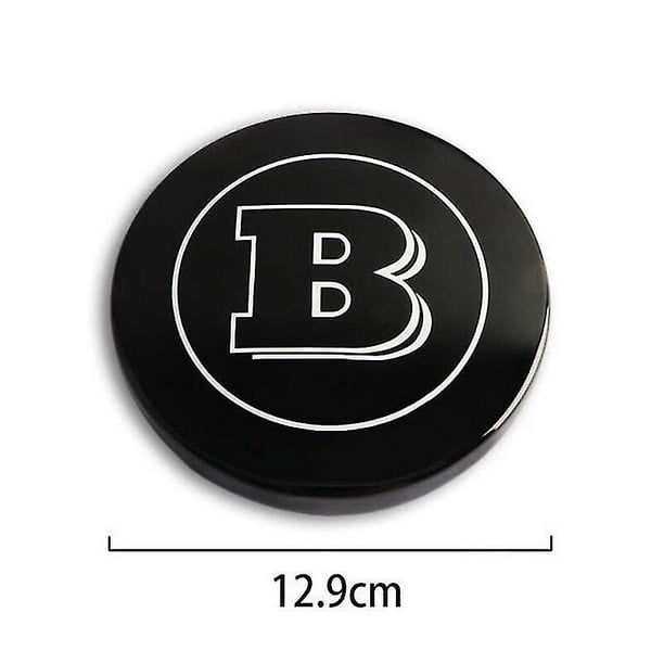 Black Brabus Logo Grille Badge For Mercedes Smart Forfour 453
