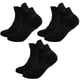 thumbnail image 1 of 3 pares de calcetines deportivos para correr para hombre, calcetines negros más gruesos absorbentes para el sudor, transpirables, de secado rápido, para correr, 1 of 8