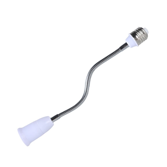 E27 to E27 Bulb Socket Extender with Flexible Neck, Adjustable Light Adapter for Enhances Lighting