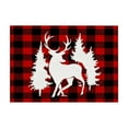 thumbnail image 2 of Seyotauo Christmas Placemats Holiday Decorations Western Style Placemats, 13x18 Inch Red Black Buffalo Plaid Table Mats, Seasonal Winter Xmas Table Decors for Farmhouse Kitchen Dining Party, 2 of 6