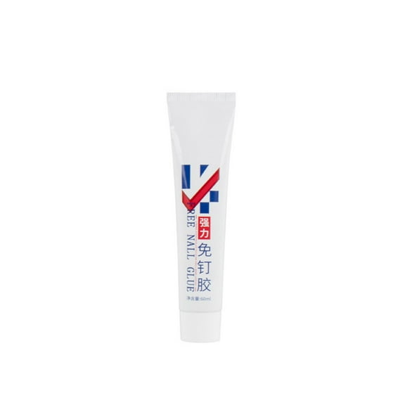 Foqnuq Strong Nail Free Adhesive 60ml/120ml Waterproof Clear Glue for Wall Tiles, Door Hooks, and Window Installation, Multi-Surface Use