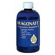 Magonate Liquid Magnesium 54mg, Migraines & Fatigue Relief, 12 oz, 2-Pack